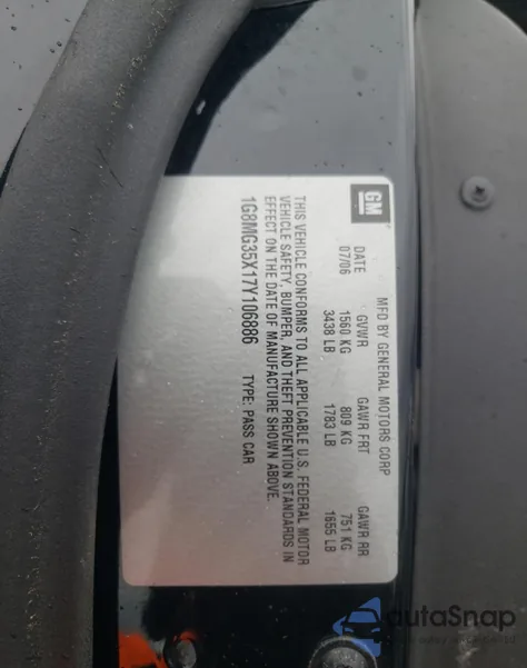 2007 Saturn Sky Redline from USA, damaged, VIN 1G8MG35X17Y106886